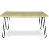 Buy Rectangular Dining Table - Industrial Style - Wood and Metal - 150cm - Hairpin Natural wood 59465 - prices
