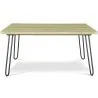 Rectangular Dining Table - Industrial Style - Wood and Metal - 150cm - Hairpin image 7
