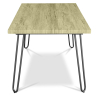 Buy Rectangular Dining Table - Industrial Style - Wood and Metal - 150cm - Hairpin Natural wood 59465 home delivery