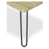 Buy Rectangular Dining Table - Industrial Style - Wood and Metal - 150cm - Hairpin Natural wood 59465 - in the UK