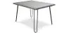 Rectangular Dining Table - Industrial Style - Wood and Metal - 120cm - Hairpin image 7