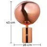 Table Lamp - Globe Design Living Room Lamp - Evanish image 7