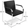 Office Chair with Armrests - Desk Chair Upholstered in Leather - Brama image 7