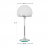 Buy Table Lamp - Design Desk Lamp - Nauhas White 13292 home delivery
