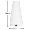 Buy LED Table Lamp - Rechargeable Portable USB Lamp - Cono White 59504 in the United Kingdom