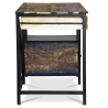 Buy Wooden Desk with Drawers - Industrial Design - Nashville Natural wood 59280 home delivery