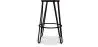 Round Stool - Industrial Design - Wood & Metal - 66cm - Hairpin image 7