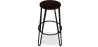 Round Stool - Industrial Design - Wood & Metal - 66cm - Hairpin image 7