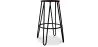 Round Stool - Industrial Design - Wood & Metal - 66cm - Hairpin image 7
