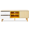 Buy Wooden TV Stand - Scandinavian Design - Daven Yellow 59657 - prices