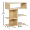 Scandinavian style low shelf with 5 compartments - Wood image 7