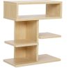 Scandinavian style low shelf with 5 compartments - Wood image 7