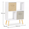 Buy  Wooden Shelf - Scandinavian Design - Small - Honk White 59649 with a guarantee