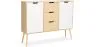 Wooden Sideboard - Scandinavian Design - 3 drawers - Roger image 7