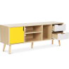 Buy Wooden TV Stand - Scandinavian Design - Aren Yellow 59660 at Privatefloor