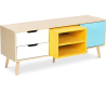 Buy Wooden TV Stand - Scandinavian Design - Axe Multicolour 59718 home delivery