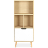 Buy Wooden Sideboard - Scandinavian Design - 4 compartments - Roin Natural wood 59647 - in the UK