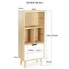 Wooden Sideboard - Scandinavian Design - 4 compartments - Roin image 7