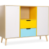 Buy Wooden Sideboard - Multicolor Design - Scandinavian Style - Grap Multicolour 59651 at Privatefloor