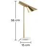 Flexo Lamp - Desk Lamp - Marble and Metal - Celio image 7