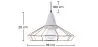 Ceiling Lamp Retro Design - Hanging Lamp Metal and Concrete - Giotto image 7