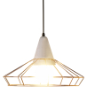 Buy Ceiling Lamp Retro Design - Hanging Lamp Metal and Concrete - Giotto Gold 59590 - prices