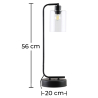 Buy Table Lamp - Tube Design Desk Lamp - Giulio Black 59583 with a guarantee