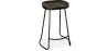 Bar Stool - Industrial Design - Wood & Metal - 66 cm - Adriel image 7