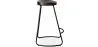 Bar Stool - Industrial Design - Wood & Metal - 66 cm - Adriel image 7