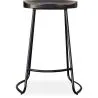 Bar Stool - Industrial Design - Wood & Metal - 66 cm - Adriel image 7