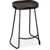 Bar Stool - Industrial Design - Wood & Metal - 66 cm - Adriel image 7
