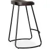 Bar Stool - Industrial Design - Wood & Metal - 66 cm - Adriel image 7