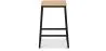 Industrial Design Bar Stool - Wood & Metal - 60cm - Big Boy image 7