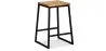 Industrial Design Bar Stool - Wood & Metal - 60cm - Big Boy image 7