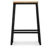 Industrial Design Bar Stool - Wood & Metal - 60cm - Big Boy image 7