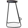  Bar Stool - Industrial Design - Wood and Metal - 76cm - Aiyana image 7