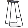 Buy  Bar Stool - Industrial Design - Wood and Metal - 76cm - Aiyana Steel 59570 with a guarantee