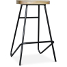 Buy  Bar Stool - Industrial Design - Wood and Metal - 75 cm - Inteus Black 59574 home delivery