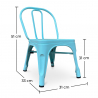 Buy Stylix Kid Chair - Metal Turquoise 59683 at Privatefloor