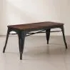  Industrial Design Bench - Wood and Metal - Stylix image 7