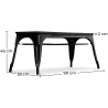 Buy  Industrial Design Bench - Wood and Metal - Stylix Black 58436 - prices