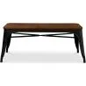  Industrial Design Bench - Wood and Metal - Stylix image 7