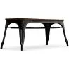  Industrial Design Bench - Wood and Metal - Stylix image 7