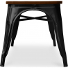 Buy  Industrial Design Bench - Wood and Metal - Stylix Black 58436 home delivery