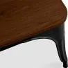  Industrial Design Bench - Wood and Metal - Stylix image 7