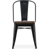 Buy Dining Chair - Industrial Design - Wood and Steel - Stylix Steel 59709 - prices