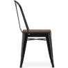 Buy Dining Chair - Industrial Design - Wood and Steel - Stylix Steel 59709 at Privatefloor