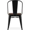 Buy Dining Chair - Industrial Design - Wood and Steel - Stylix Steel 59709 home delivery