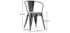Dining Chair with Armrests - Wood and Steel - Stylix image 7