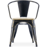 Buy Dining Chair with Armrests - Wood and Steel - Stylix Industriel 59711 - prices